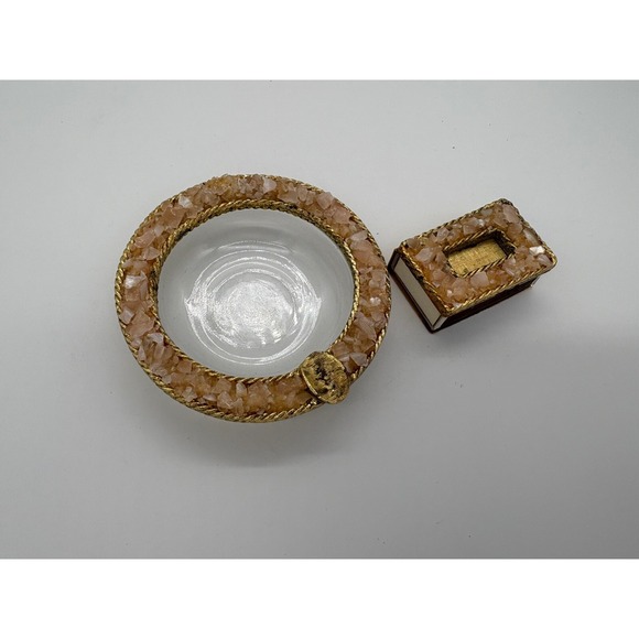 Other - Vintage Matchbox Holder  And Ashtray with La Petite Safety Matches Sweden